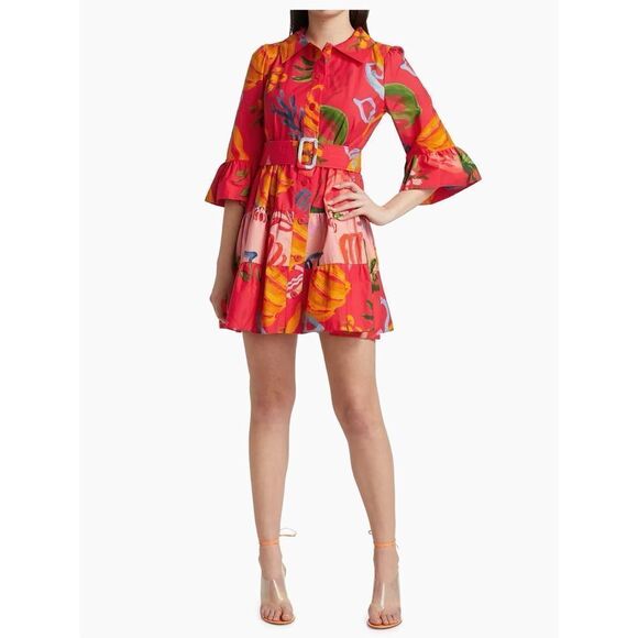 ✨Farm Rio
Mixed Fruits Ocean Mini Dress✨ - Picture 1 of 12